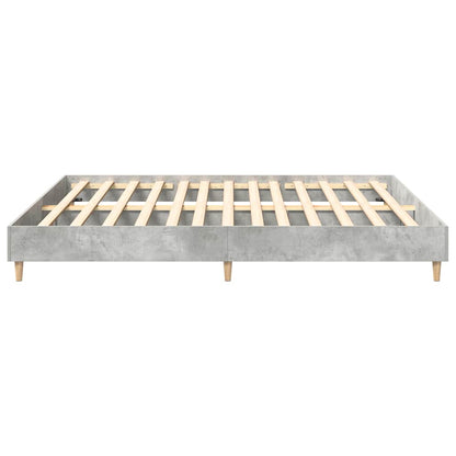Bed Frame without Mattress Concrete Grey 180x200cm