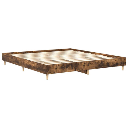 Bed Frame | Smoked oak | Engineered wood, plywood | Double | Bed Frame