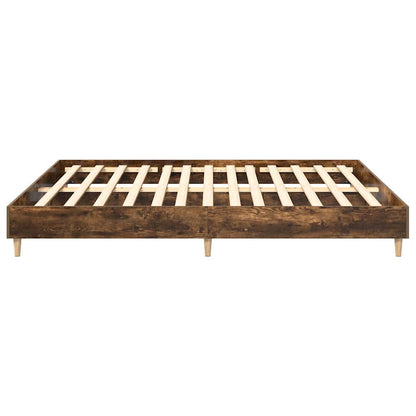Bed Frame | Smoked oak | Engineered wood, plywood | Double | Bed Frame