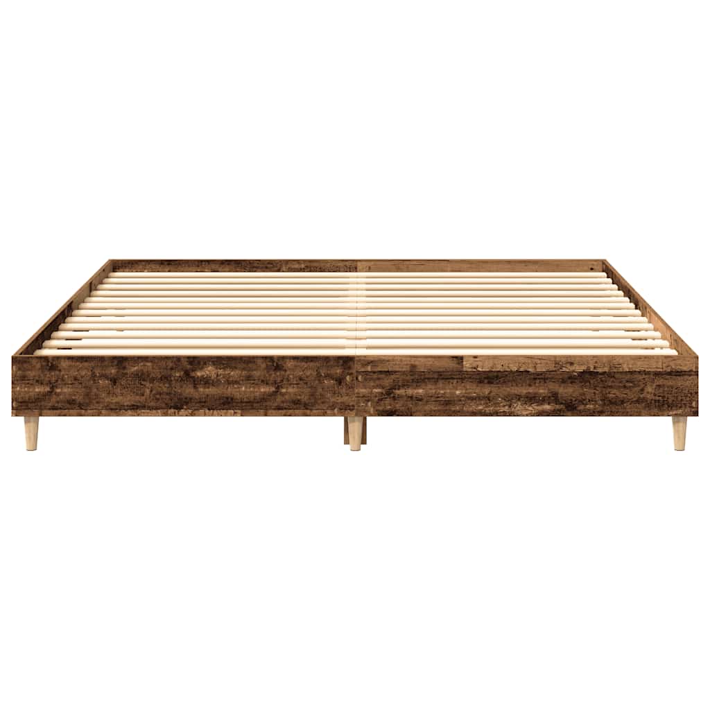 Bed Frame without Mattress Old Wood 180x200cm Engineered Wood