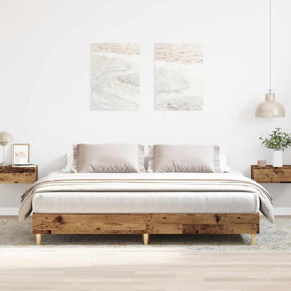 Bed Frame without Mattress Old Wood 180x200cm Engineered Wood