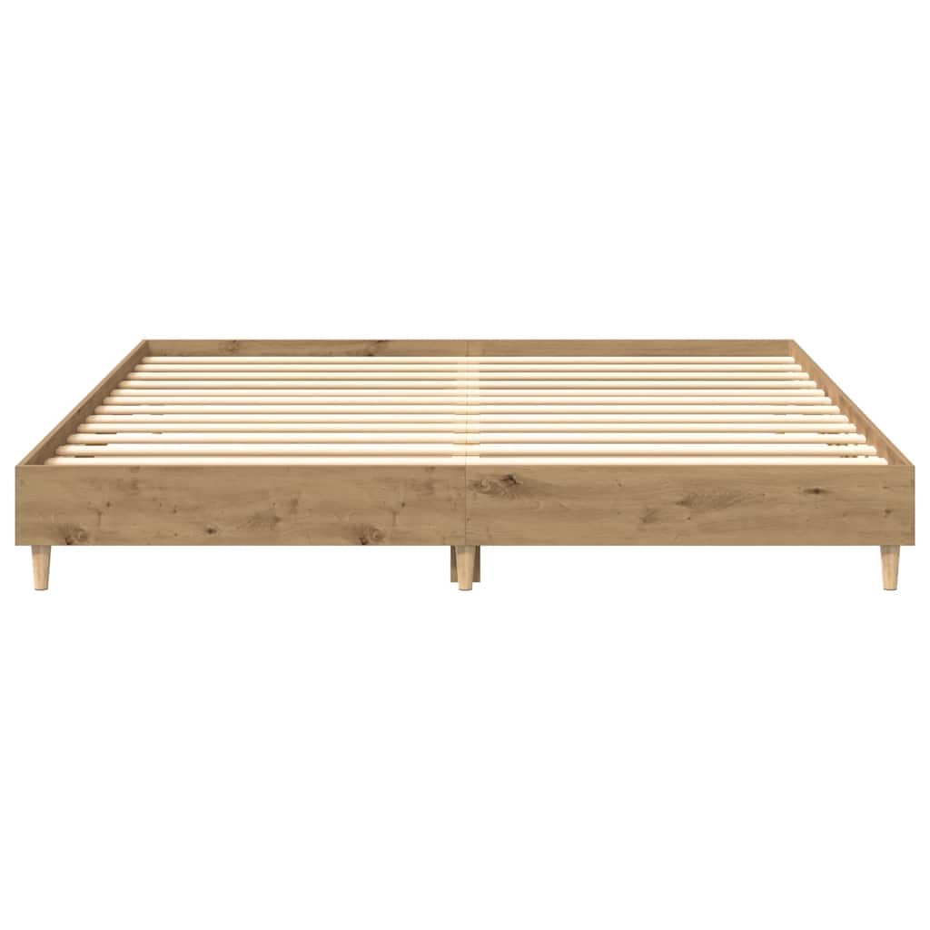 Bed Frame without Mattress Artisan Oak 180x200 cm