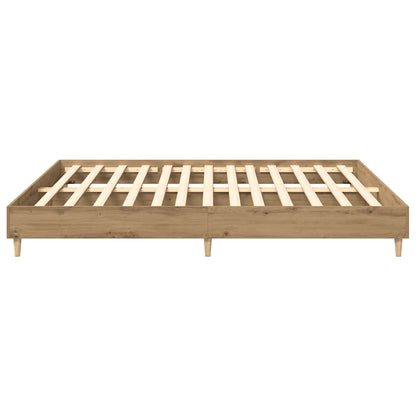 Bed Frame without Mattress Artisan Oak 180x200 cm