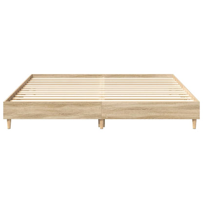 Bed Frame | Sonoma oak | Engineered wood | Double | Durable | Bed Frame
