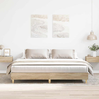 Bed Frame | Sonoma oak | Engineered wood | Double | Durable | Bed Frame