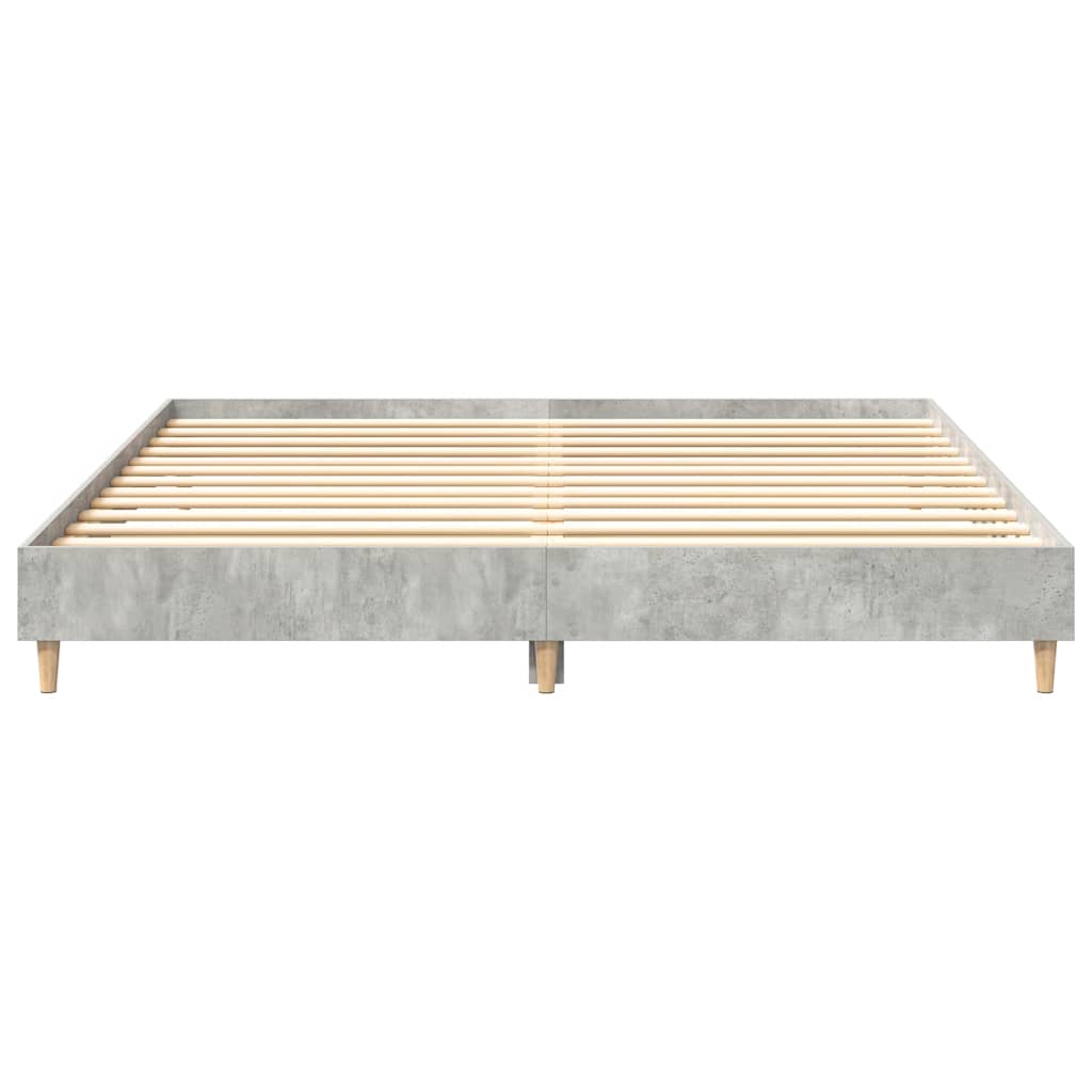 Bed Frame without Mattress Concrete Grey 160x200cm