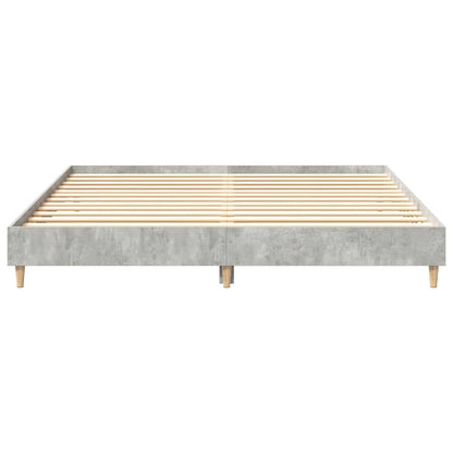 Bed Frame without Mattress Concrete Grey 160x200cm