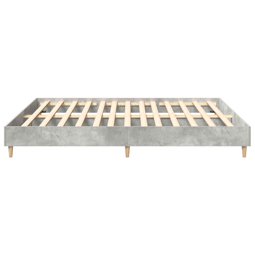 Bed Frame without Mattress Concrete Grey 160x200cm