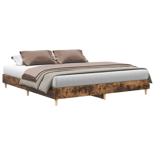 Bed Frame | Smoked Oak | Engineered wood | Double | Sturdy | Bed Frame