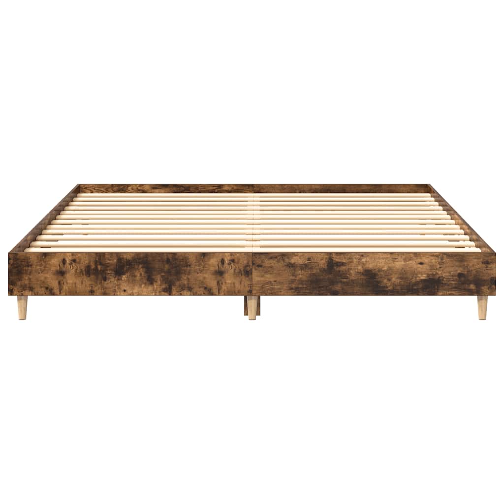 Bed Frame | Smoked Oak | Engineered wood | Double | Sturdy | Bed Frame