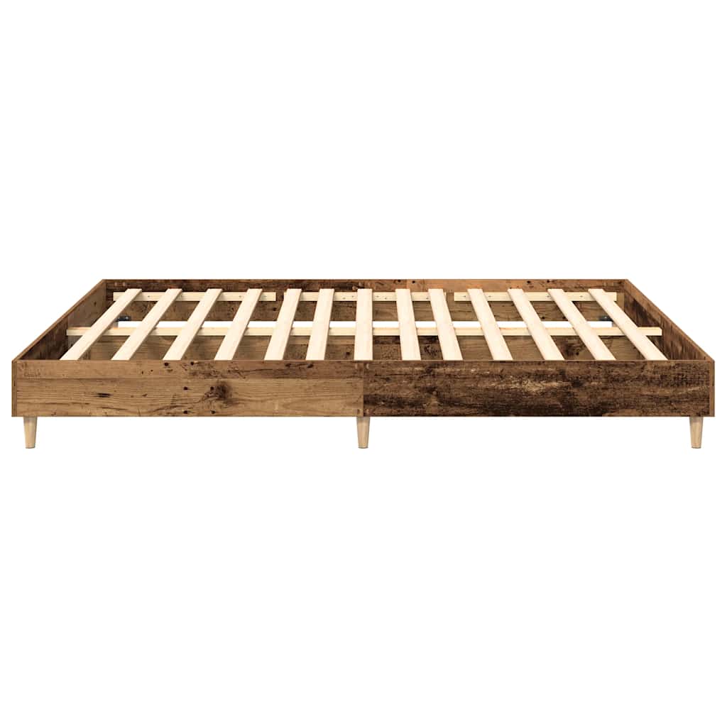 Bed Frame without Mattress Old Wood 160x200cm Engineered Wood