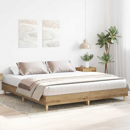 Bed Frame without Mattress Artisan Oak 160x200 cm