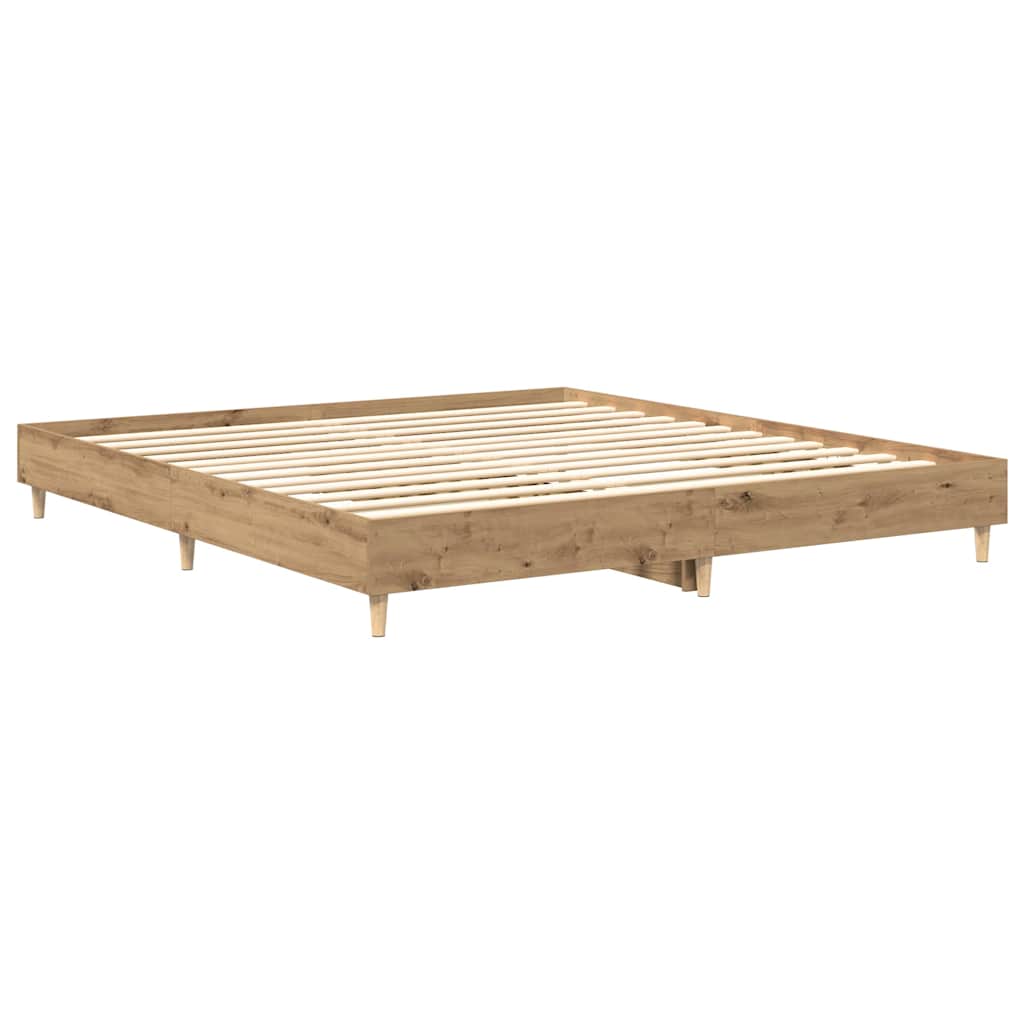 Bed Frame without Mattress Artisan Oak 160x200 cm