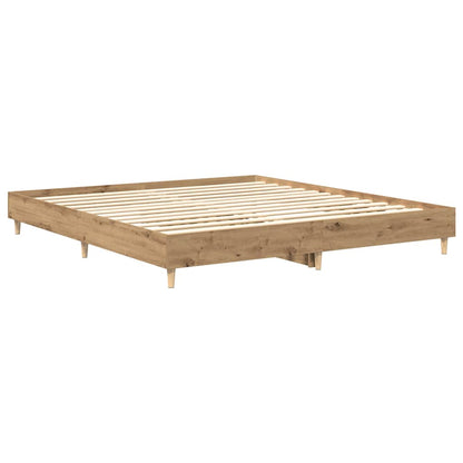 Bed Frame without Mattress Artisan Oak 160x200 cm