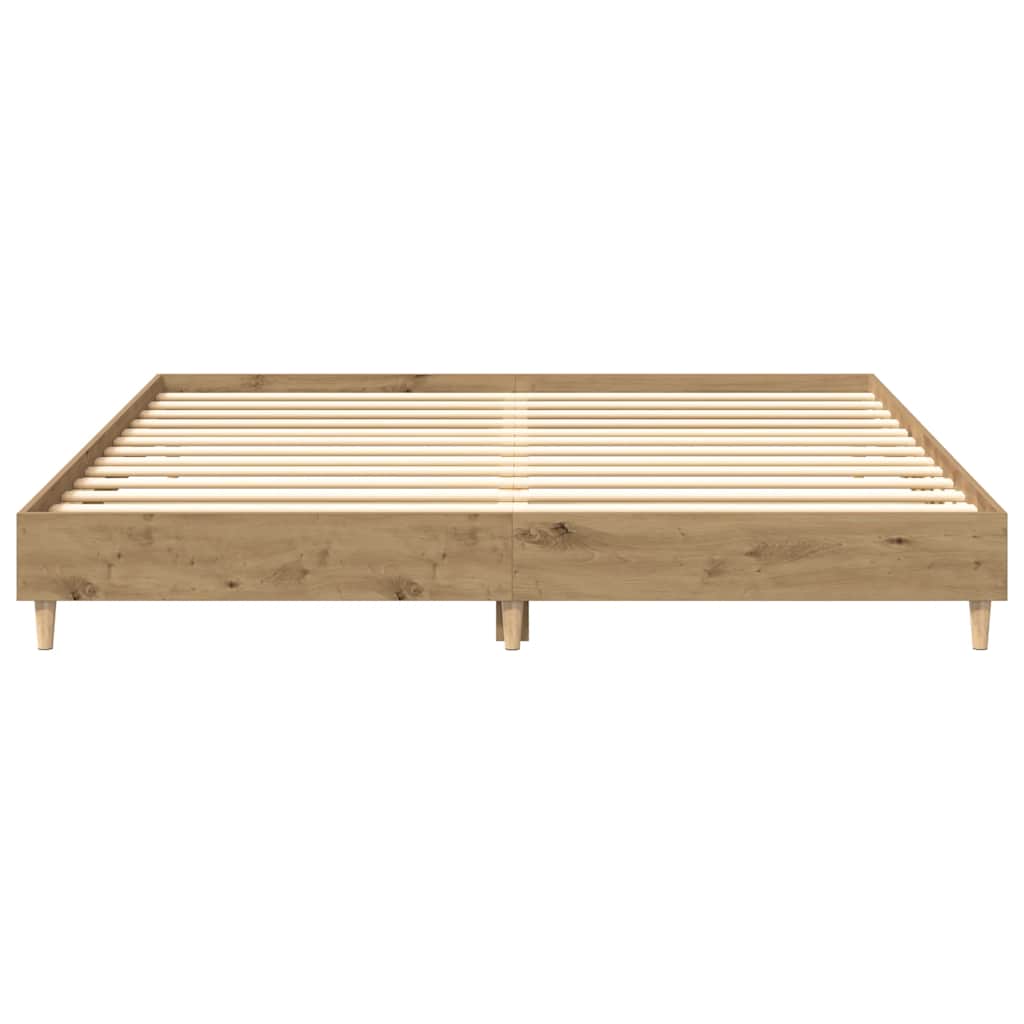 Bed Frame without Mattress Artisan Oak 160x200 cm