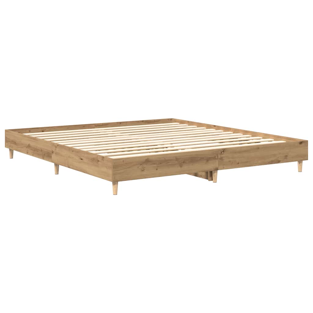 Bed Frame without Mattress Artisan Oak 160x200 cm