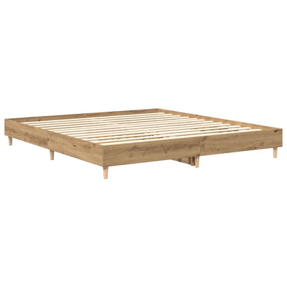 Bed Frame without Mattress Artisan Oak 160x200 cm