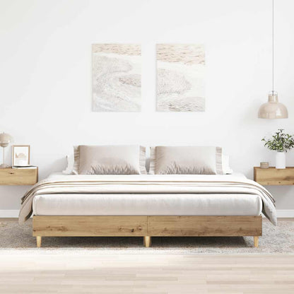 Bed Frame without Mattress Artisan Oak 160x200 cm