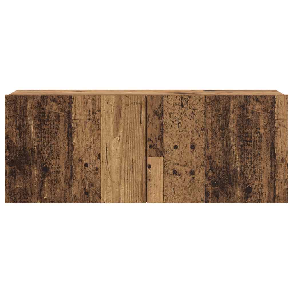 Wall Mounted TV cabinets 6 pcs Old Wood Engineered Wood