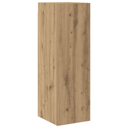 6 Piece Wall-mounted TV Cabinet Set Artisan Oak Engineered Wood