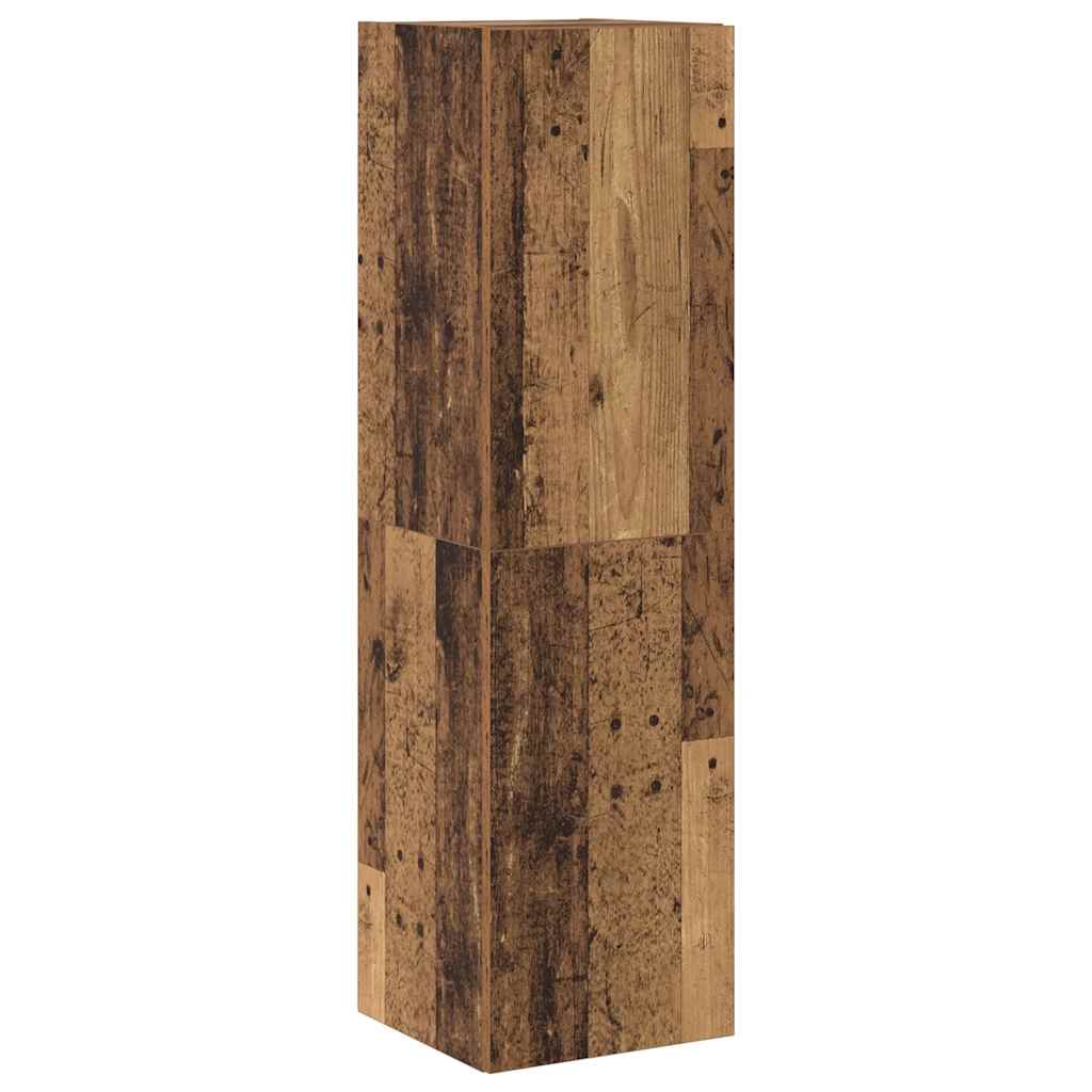 6 Piece Wall-mounted TV Cabinet Set Old Wood Engineered Wood