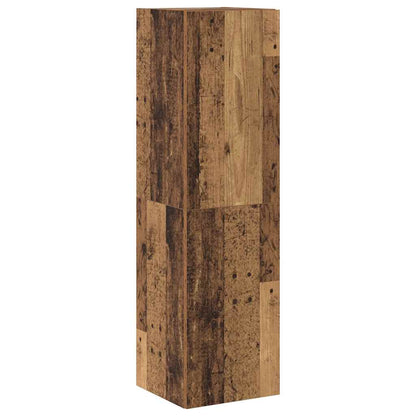 6 Piece Wall-mounted TV Cabinet Set Old Wood Engineered Wood