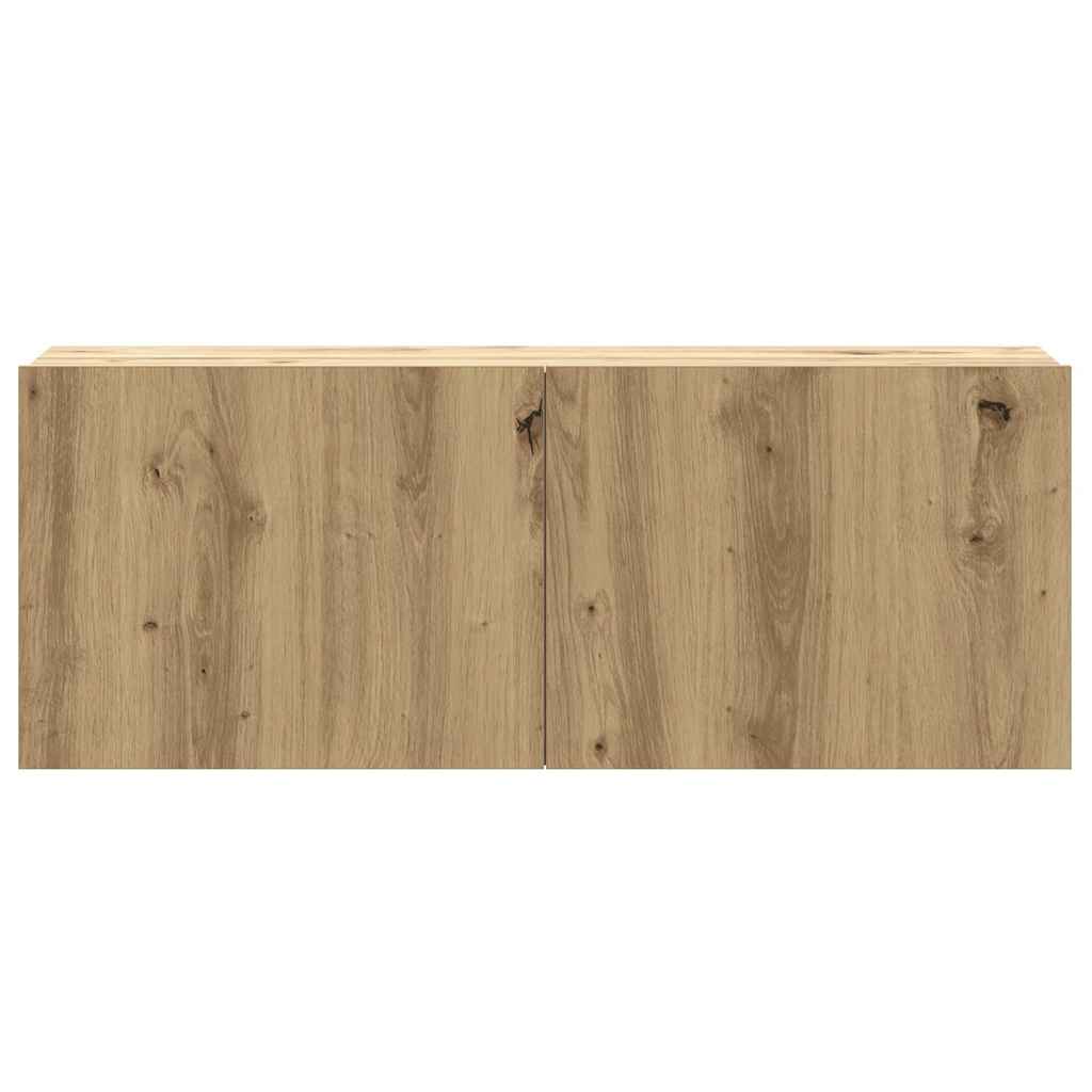 6 Piece TV Cabinet Set Wall-mounted Artisan Oak Engineered Wood