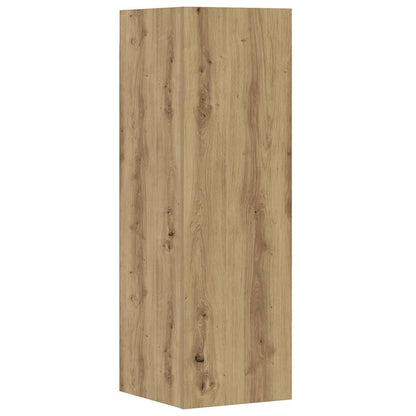 5 Piece TV Cabinet Set Wall-mounted Artisan Oak Engineered Wood