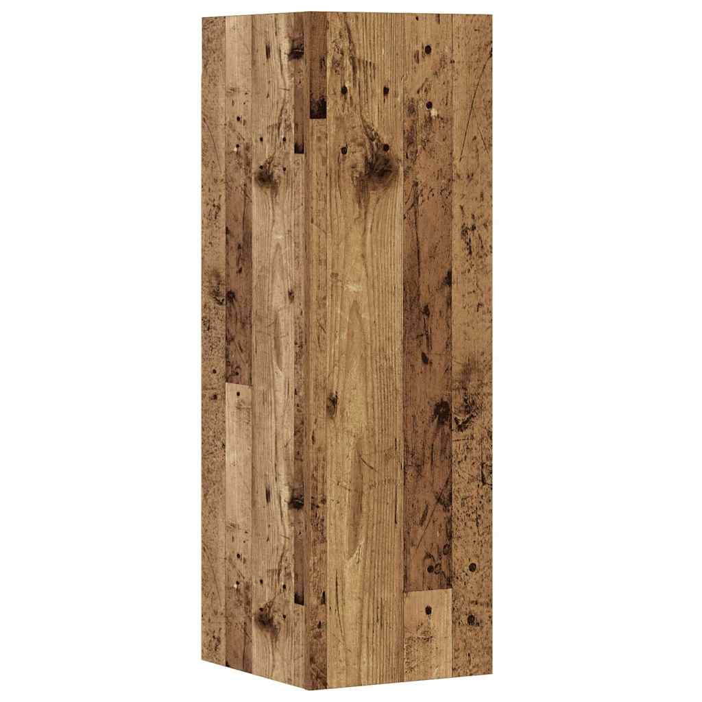 8 Piece TV Cabinet Set Wall-mounted Old Wood Engineered Wood