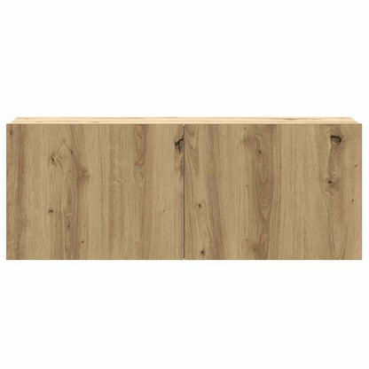 8 Piece TV Cabinet Set Wall-mounted Artisan Oak Engineered Wood