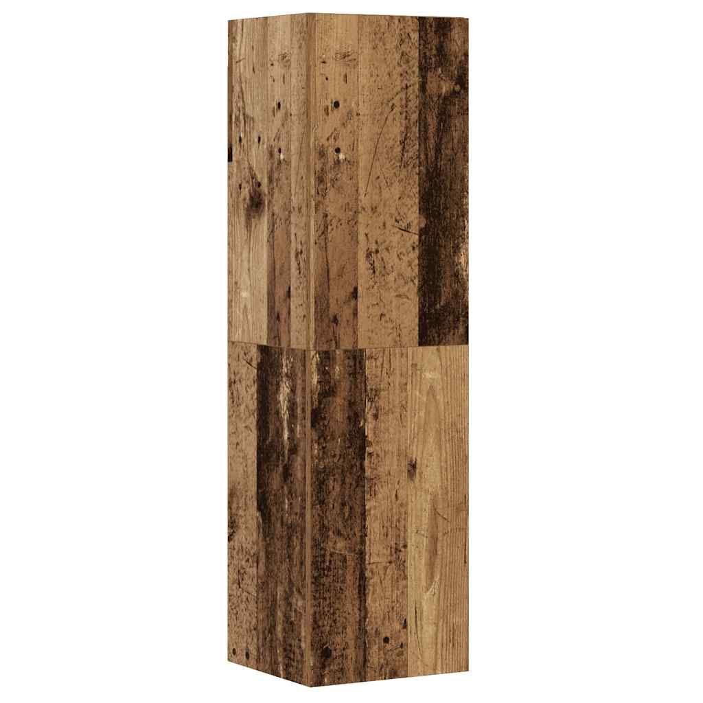 8 Piece TV Cabinet Set Wall-mounted Old Wood Engineered Wood
