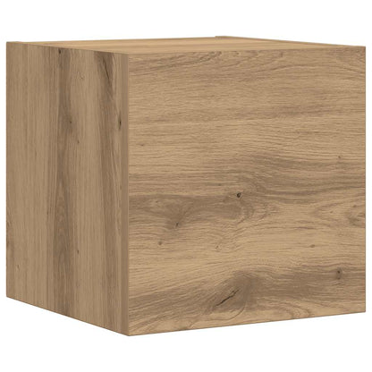 7 Piece TV Cabinet Set Wall-mounted Artisan Oak Engineered Wood