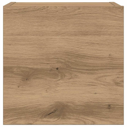 7 Piece TV Cabinet Set Wall-mounted Artisan Oak Engineered Wood