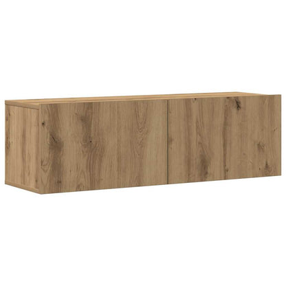 7 Piece TV Cabinet Set Wall-mounted Artisan Oak Engineered Wood