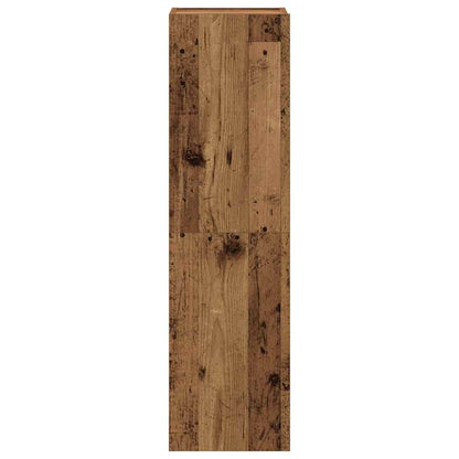 6 Piece TV Cabinet Set Wall-mounted Old Wood Engineered Wood