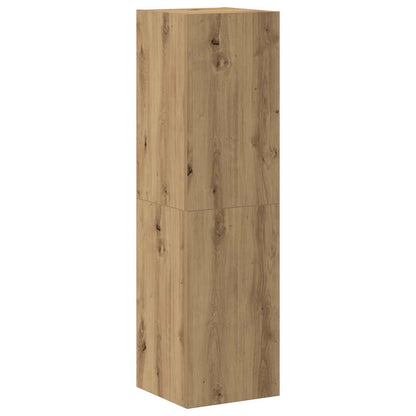 6 Piece TV Cabinet Set Wall-mounted Artisan Oak Engineered Wood