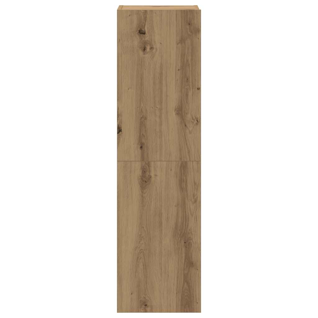 6 Piece TV Cabinet Set Wall-mounted Artisan Oak Engineered Wood
