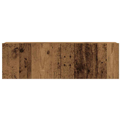 5 Piece TV Cabinet Set Wall-mounted Old Wood Engineered Wood