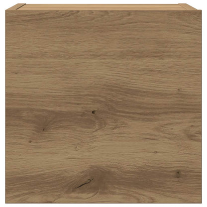 5 Piece TV Cabinet Set Wall-mounted Artisan Oak Engineered Wood
