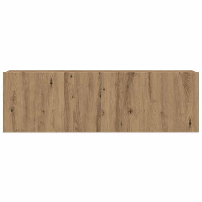 6 Piece TV Cabinet Set Wall-mounted Artisan Oak Engineered Wood