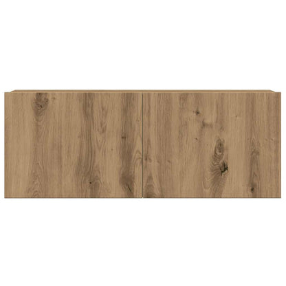 6 Piece TV Cabinet Set Wall-mounted Artisan Oak Engineered Wood