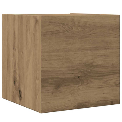4 Piece TV Cabinet Set Wall-mounted Artisan Oak Engineered Wood