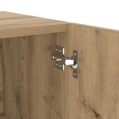 TV Cabinet with LED Lights Artisan Oak 200x35x40 cm