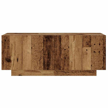 TV Cabinet with LED Lights Old Wood 260x35x40 cm Engineered Wood