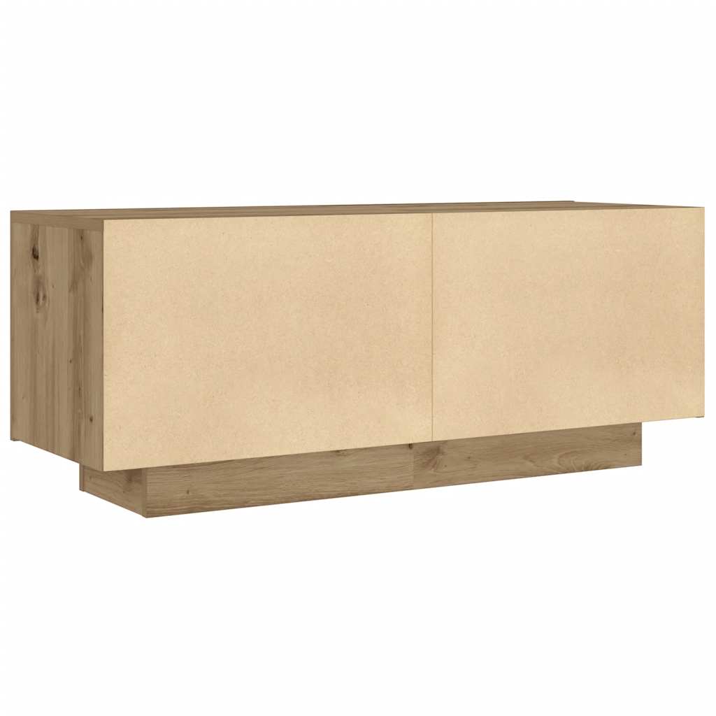 Bedside Cabinet Artisan Oak 100x35x40 cm Engineered Wood