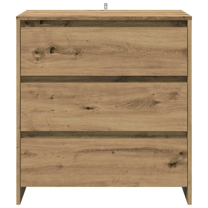 2 Piece Sideboard Artisan Oak Engineered Wood