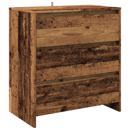 3 Piece Sideboard Old Wood Engineered Wood