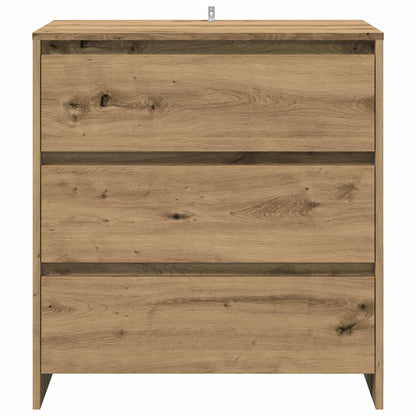 3 Piece Sideboard Artisan Oak Engineered Wood