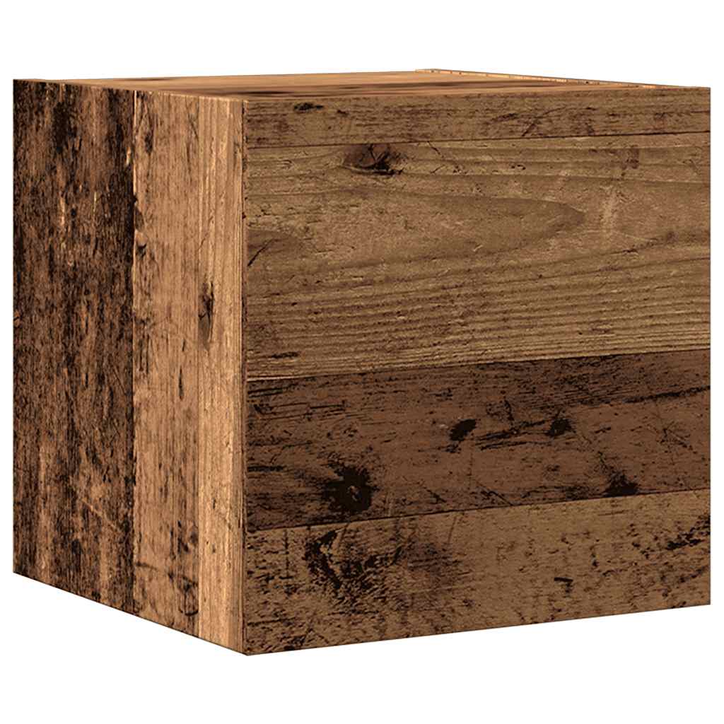 5 Piece TV Cabinet Set Wall-mounted Old Wood Engineered Wood