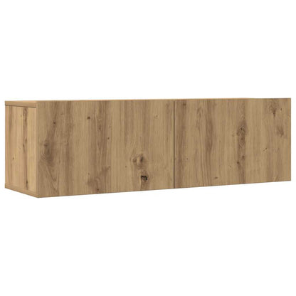 5 Piece TV Cabinet Set Wall-mounted Artisan Oak Engineered Wood